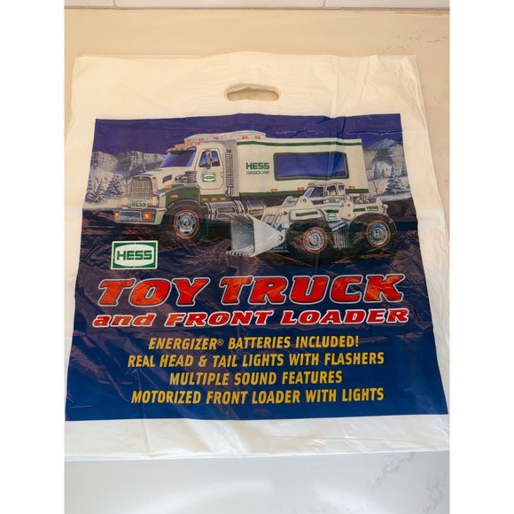 2008‎ Hess Toy Truck and Front Loader Collectible Plastic Shopping Bag